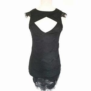 🌻Ai Li Xuan size 10(XS) Black Lace Dress